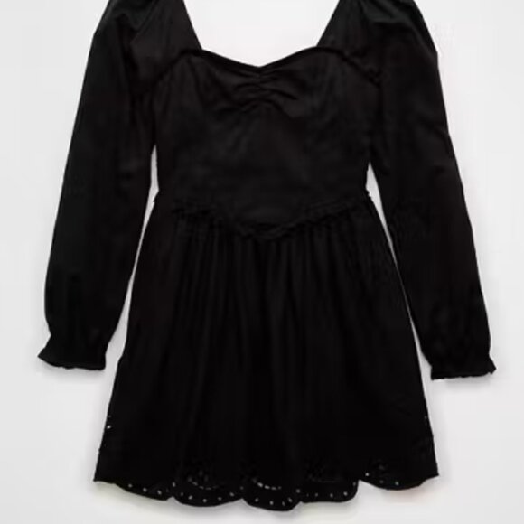 American Eagle Long Sleeve Sweetheart Mini Dress - Picture 3 of 9